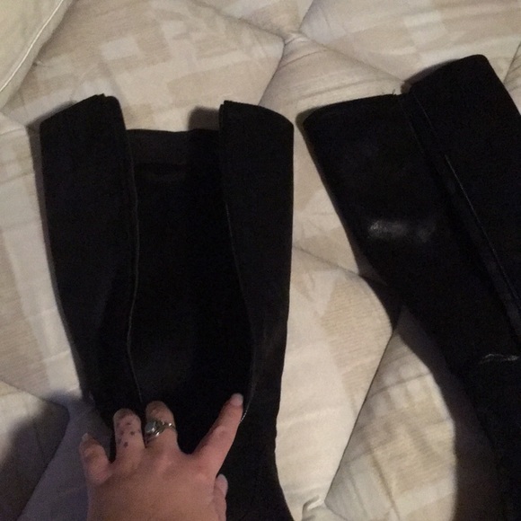 Knee high black heel boots - Picture 2 of 5